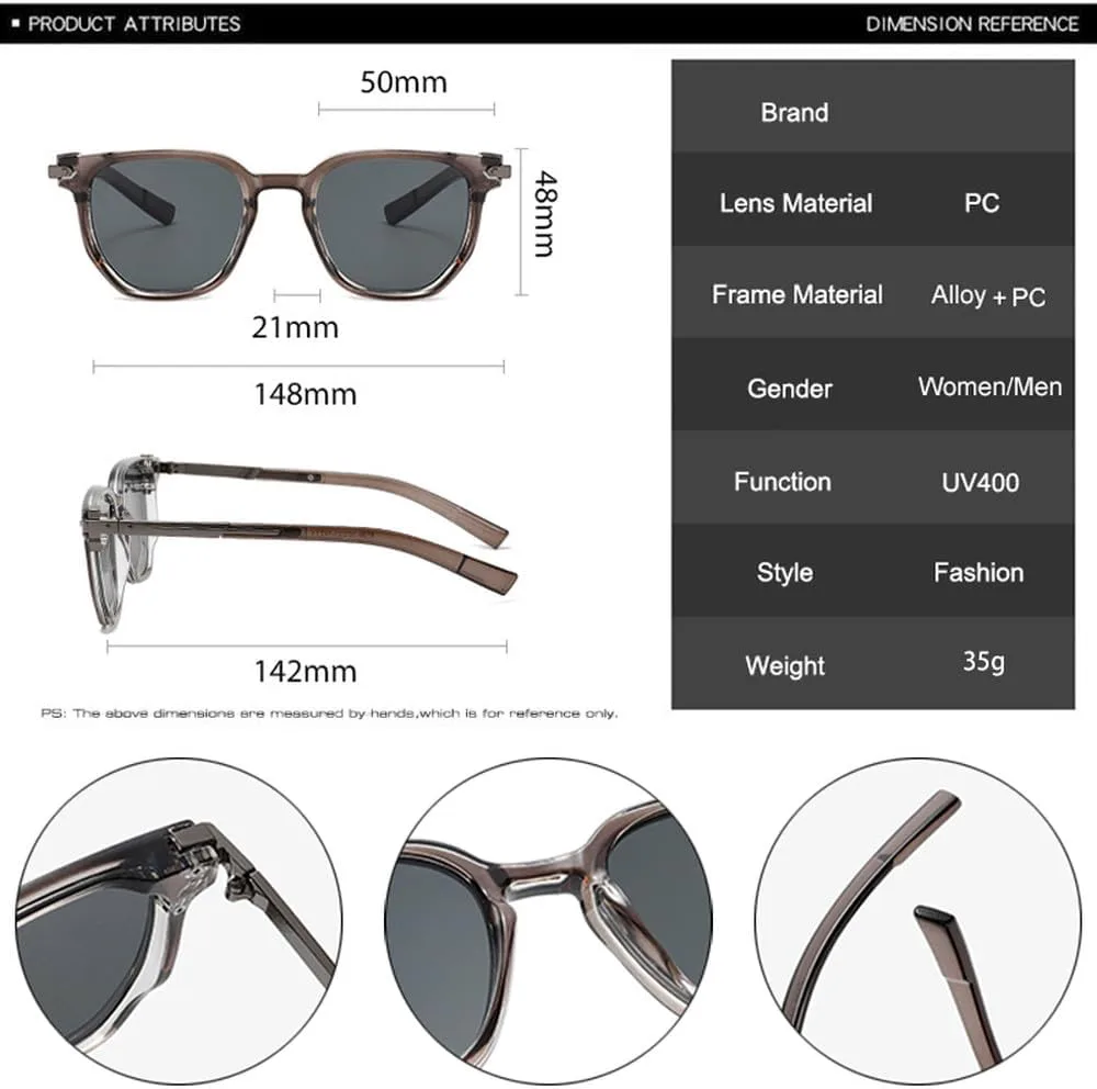 Популярные модные женские солнцезащитные очки UV400, ретро-очки с заклепками, модные мужские солнцезащитные очки с градиентным переходом цвета HVTVTLA, Black Grey
Популярные модные женские солнцезащитные очки UV400, ретро-очки с заклепками, модные мужские солнцезащитные очки с градиентным переходом цвета HVTVTLA, Black Grey