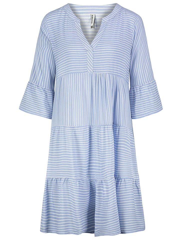 Платье до колена Sublevel, светло-голубой/белый
Платье до колена Sublevel, светло-голубой/белый