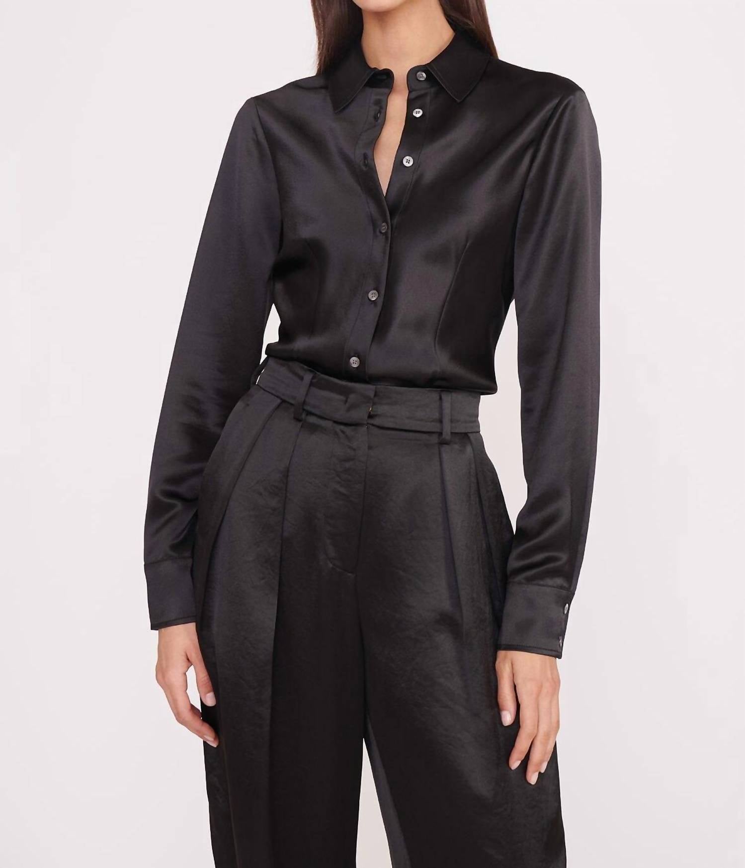 Топ Bogart черного цвета STAUD
Топ Bogart черного цвета STAUD