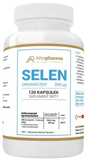 Alto Pharma, Органический селен 200 мкг, 120 капсул.
Alto Pharma, Органический селен 200 мкг, 120 капсул.