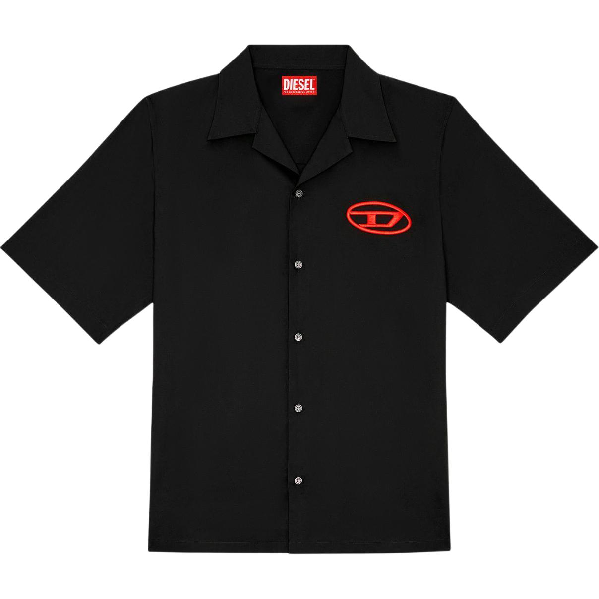 Футболка с коротким рукавом и вышитым логотипом DIESEL, черная
Футболка с коротким рукавом и вышитым логотипом DIESEL, черная