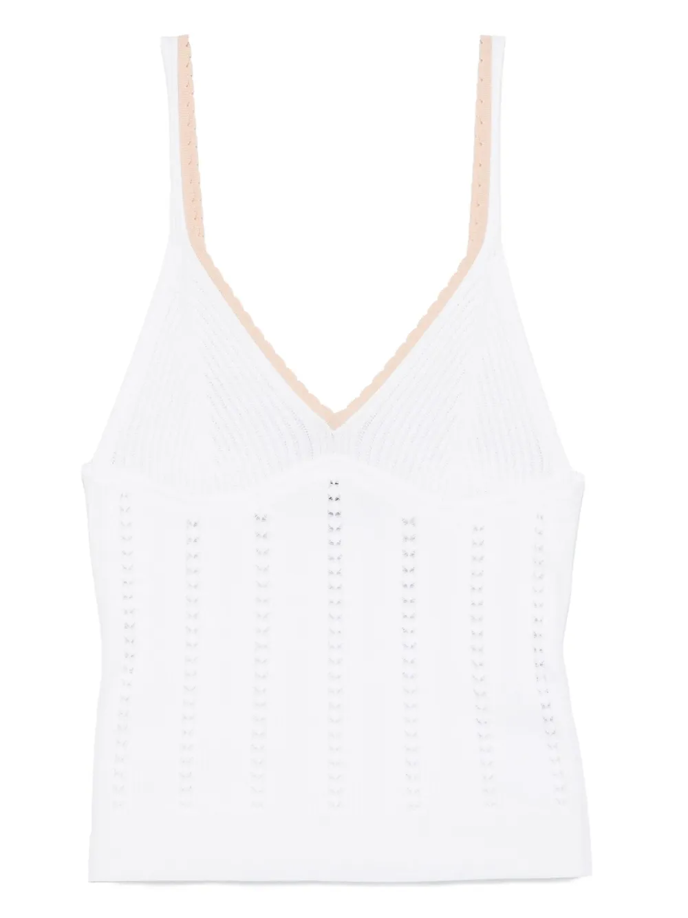 Трикотажный топ без рукавов BLUMARINE, белый
Трикотажный топ без рукавов BLUMARINE, белый