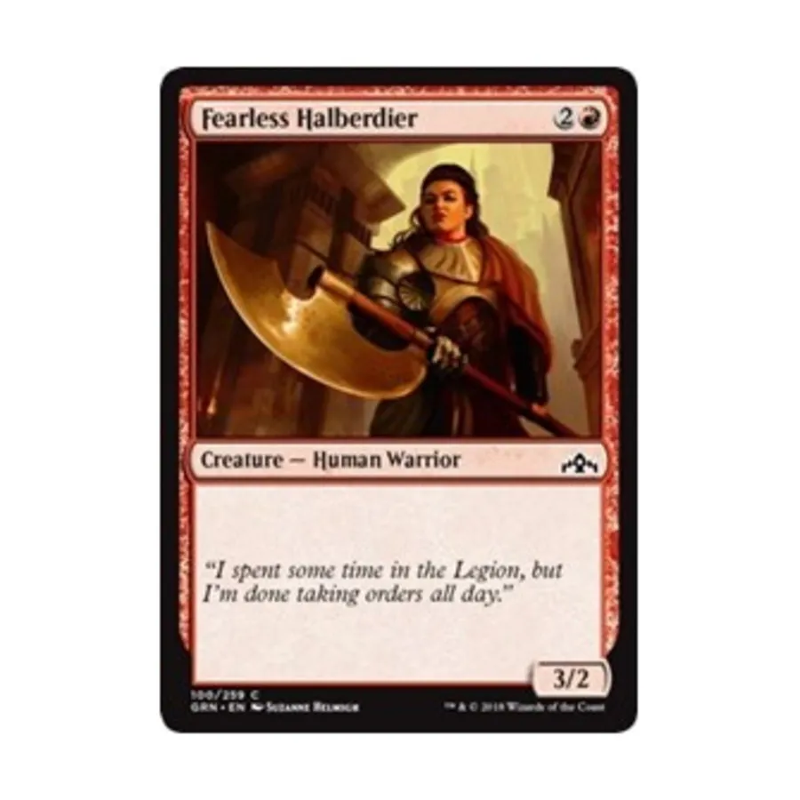 CCG Бесстрашный алебардист (клавиша C), MTG - Guilds of Ravnica
CCG Бесстрашный алебардист (клавиша C), MTG - Guilds of Ravnica