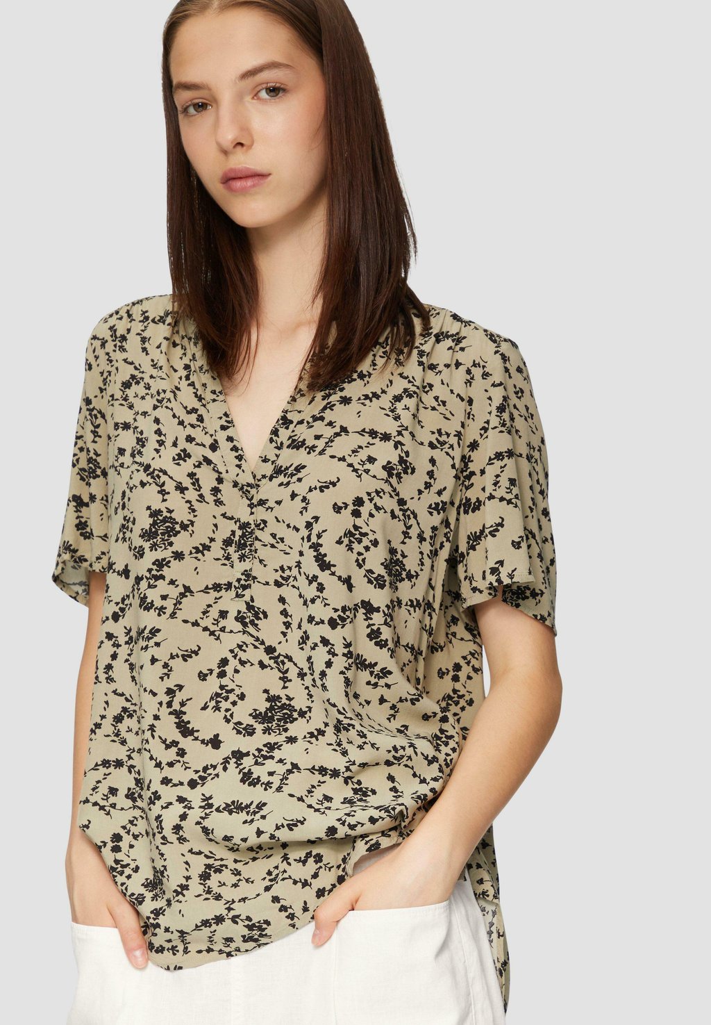 Блуза GEMUSTERTE QS, зеленый
Блуза GEMUSTERTE QS, зеленый