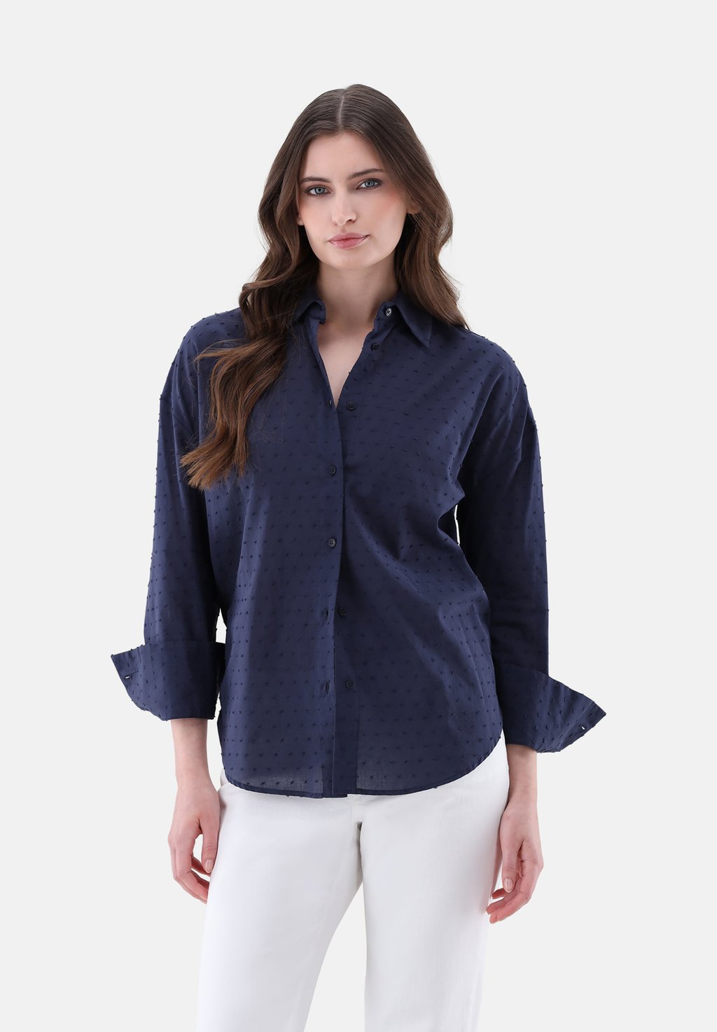 Блузка на пуговицах van Laack, темно-синий
Блузка на пуговицах van Laack, темно-синий