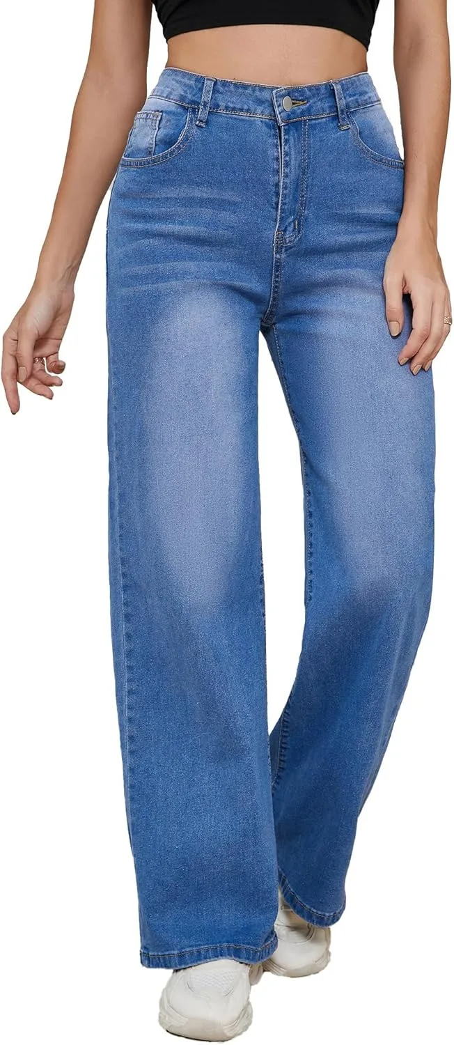 LaiyiVic широкие джинсы для женщин High Waisted Stretchy Straight
LaiyiVic широкие джинсы для женщин High Waisted Stretchy Straight