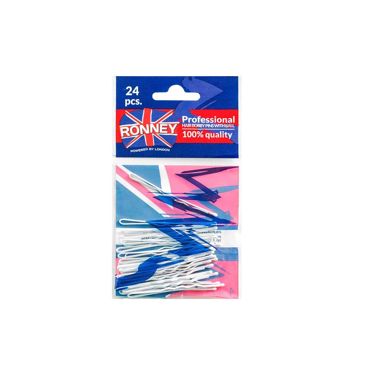 Ronney, Профессиональные заколки для волос с шариком, Белый, 24 шт
Ronney, Профессиональные заколки для волос с шариком, Белый, 24 шт