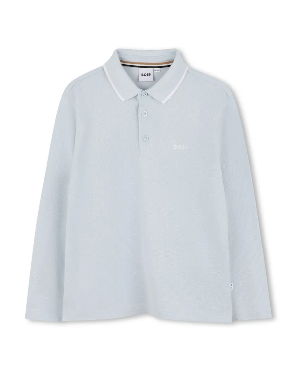 Детская хлопковая футболка поло Boss Kidswear, светло-голубой
Детская хлопковая футболка поло Boss Kidswear, светло-голубой