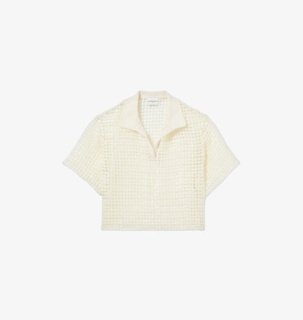 Топ крючком с короткими рукавами и воротником-стойкой Claudie Pierlot, цвет naturels
Топ крючком с короткими рукавами и воротником-стойкой Claudie Pierlot, цвет naturels