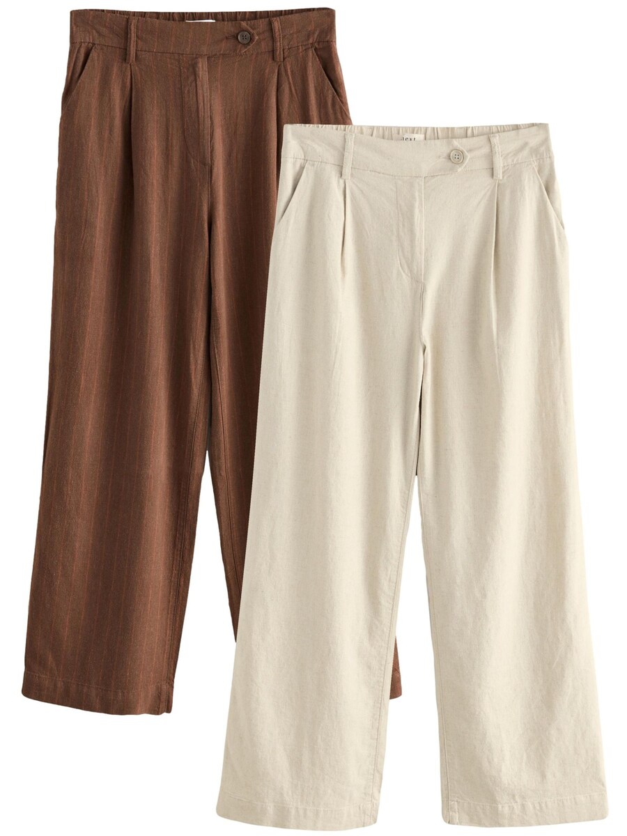 Обычные брюки со складками спереди Next, цвет Ecru/Brown
Обычные брюки со складками спереди Next, цвет Ecru/Brown