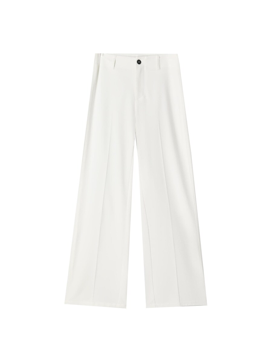 Широкие брюки со складками Bershka, White
Широкие брюки со складками Bershka, White