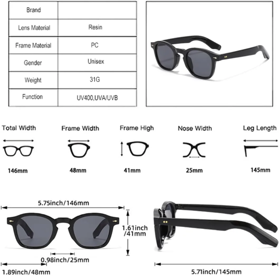 Популярные модные женские солнцезащитные очки конфетных цветов, винтажные очки с заклепками, мужские панк-очки с защитой от УФ-излучения UV400 UUPTTPL, Grey Grey
Популярные модные женские солнцезащитные очки конфетных цветов, винтажные очки с заклепками, мужские панк-очки с защитой от УФ-излучения UV400 UUPTTPL, Grey Grey