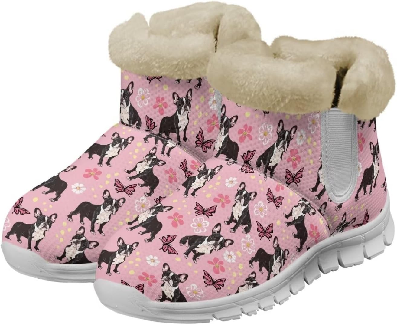 Унисекс зимние снежные ботинки JoyLamoria, эластичные ботильоны до щиколотки, уличные, легко надеваются, удобные пушистые ботинки, Boston Terrier
Унисекс зимние снежные ботинки JoyLamoria, эластичные ботильоны до щиколотки, уличные, легко надеваются, удобные пушистые ботинки, Boston Terrier
