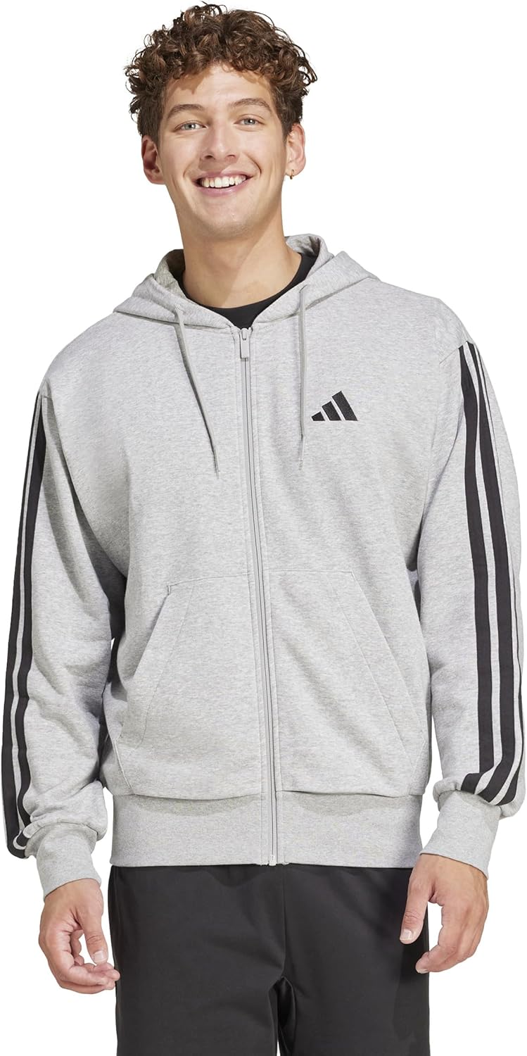 Мужская толстовка adidas Essentials 3-Stripes French Terry Full-Zip Hoodie (KTE94), черный/серый
Мужская толстовка adidas Essentials 3-Stripes French Terry Full-Zip Hoodie (KTE94), черный/серый