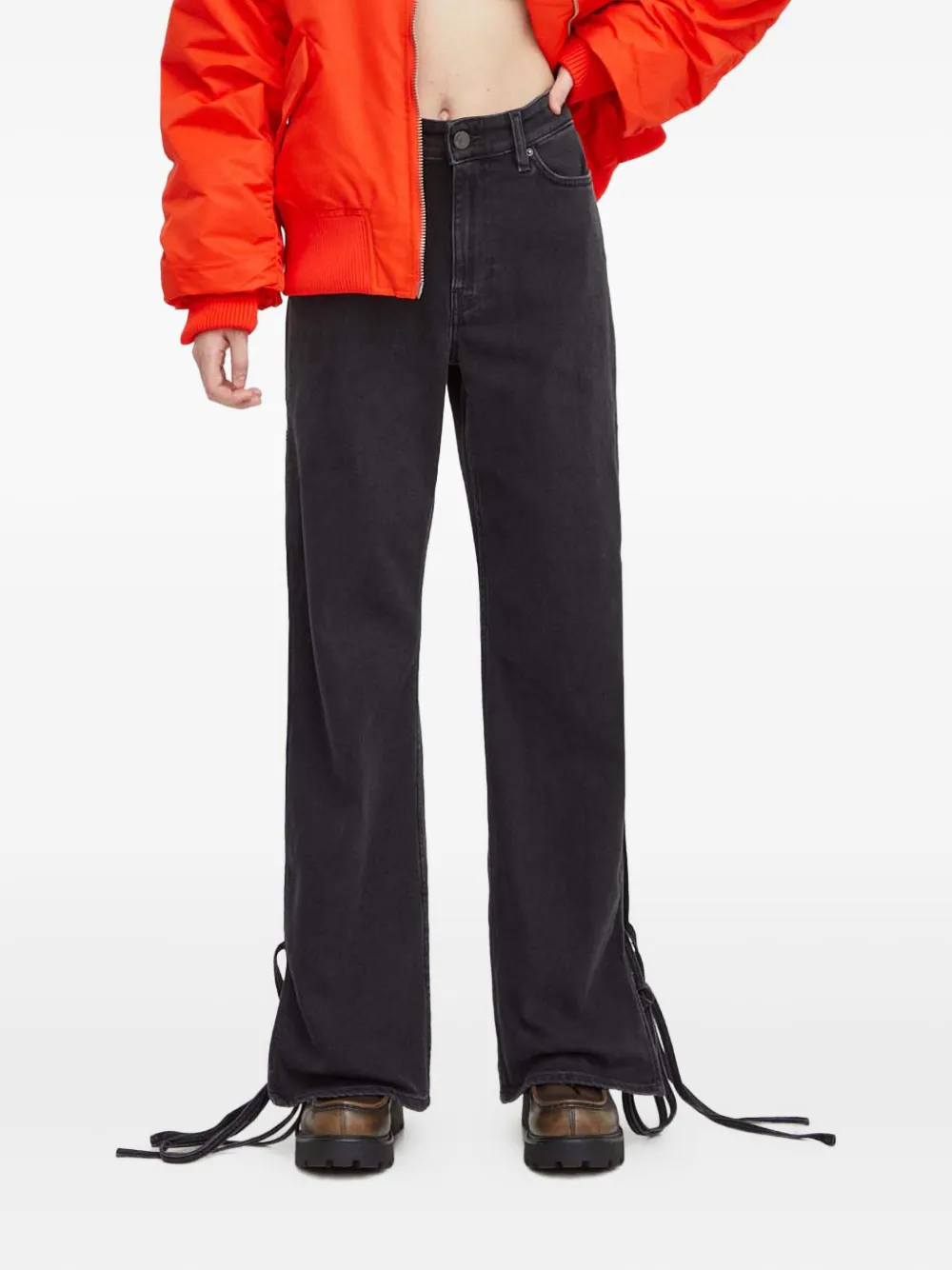 Брюки с разрезами на шнуровке Won Hundred, серый
Брюки с разрезами на шнуровке Won Hundred, серый