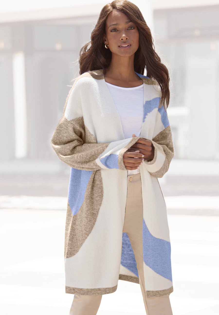 Кардиган LASCANA LONG, Creme-Beige-Blau/Off-White
Кардиган LASCANA LONG, Creme-Beige-Blau/Off-White