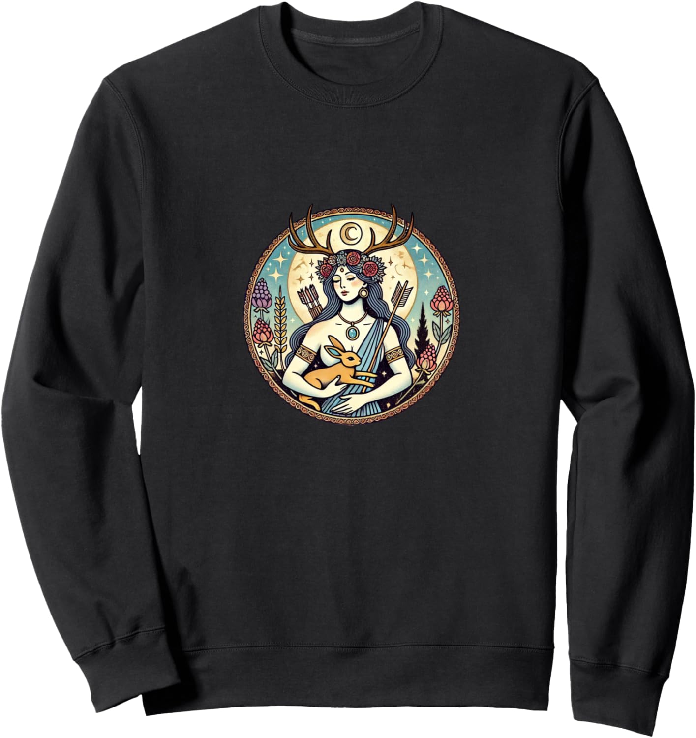 Толстовка с изображением богини Артемиды и волшебного друида Vintage Pagans Art Snugg, черный
Толстовка с изображением богини Артемиды и волшебного друида Vintage Pagans Art Snugg, черный