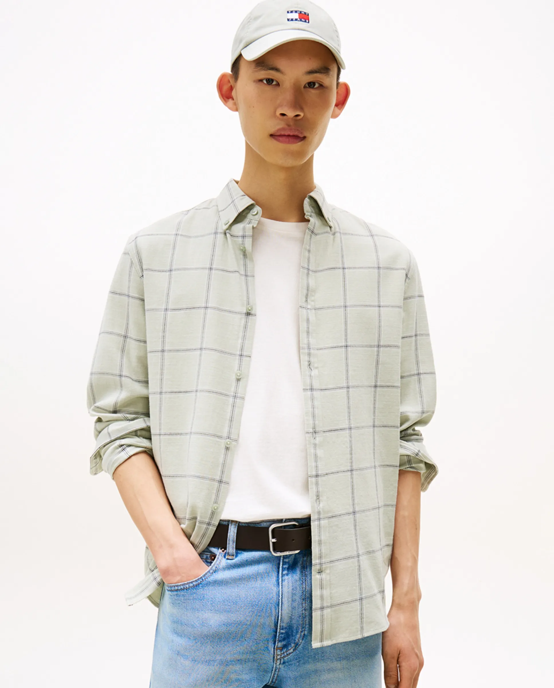 Мужская рубашка с длинным рукавом в клетку Tommy Jeans, светло-зеленый
Мужская рубашка с длинным рукавом в клетку Tommy Jeans, светло-зеленый