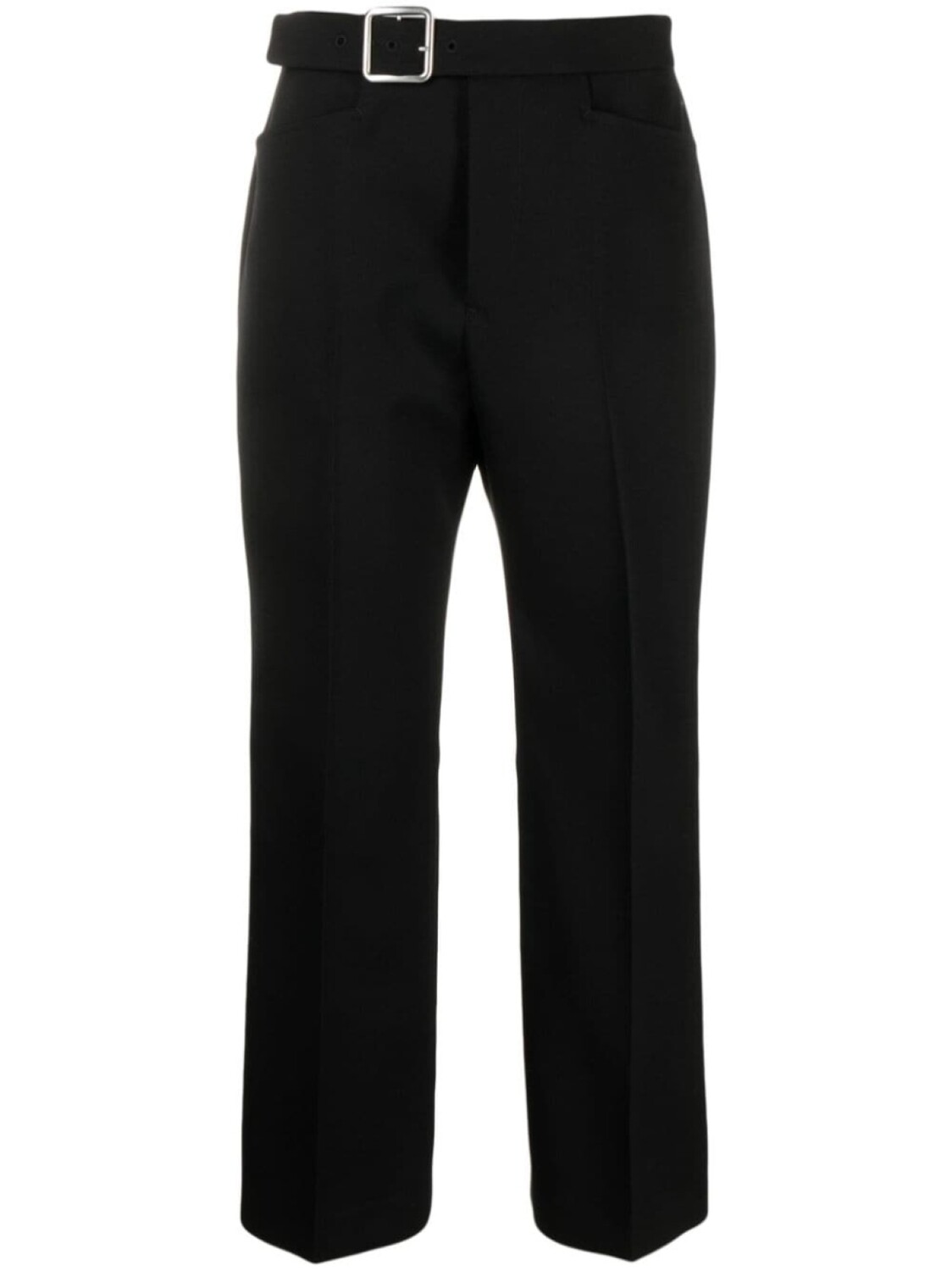 Jil Sander buckled pleated flared wool trousers, черный
Jil Sander buckled pleated flared wool trousers, черный