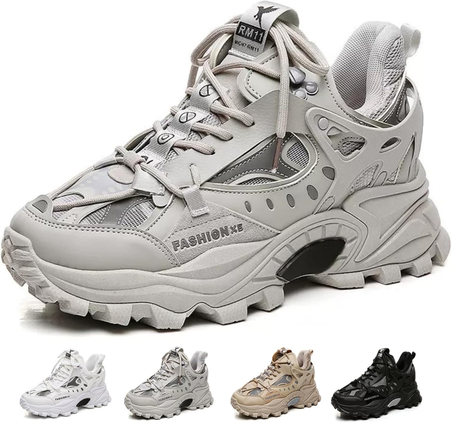 Модные массивные кроссовки для мужчин Ретро Y2K Стильные папины кроссовки Удобные дышащие повседневные кроссовки для ходьбы Macefil, серый
Модные массивные кроссовки для мужчин Ретро Y2K Стильные папины кроссовки Удобные дышащие повседневные кроссовки для ходьбы Macefil, серый