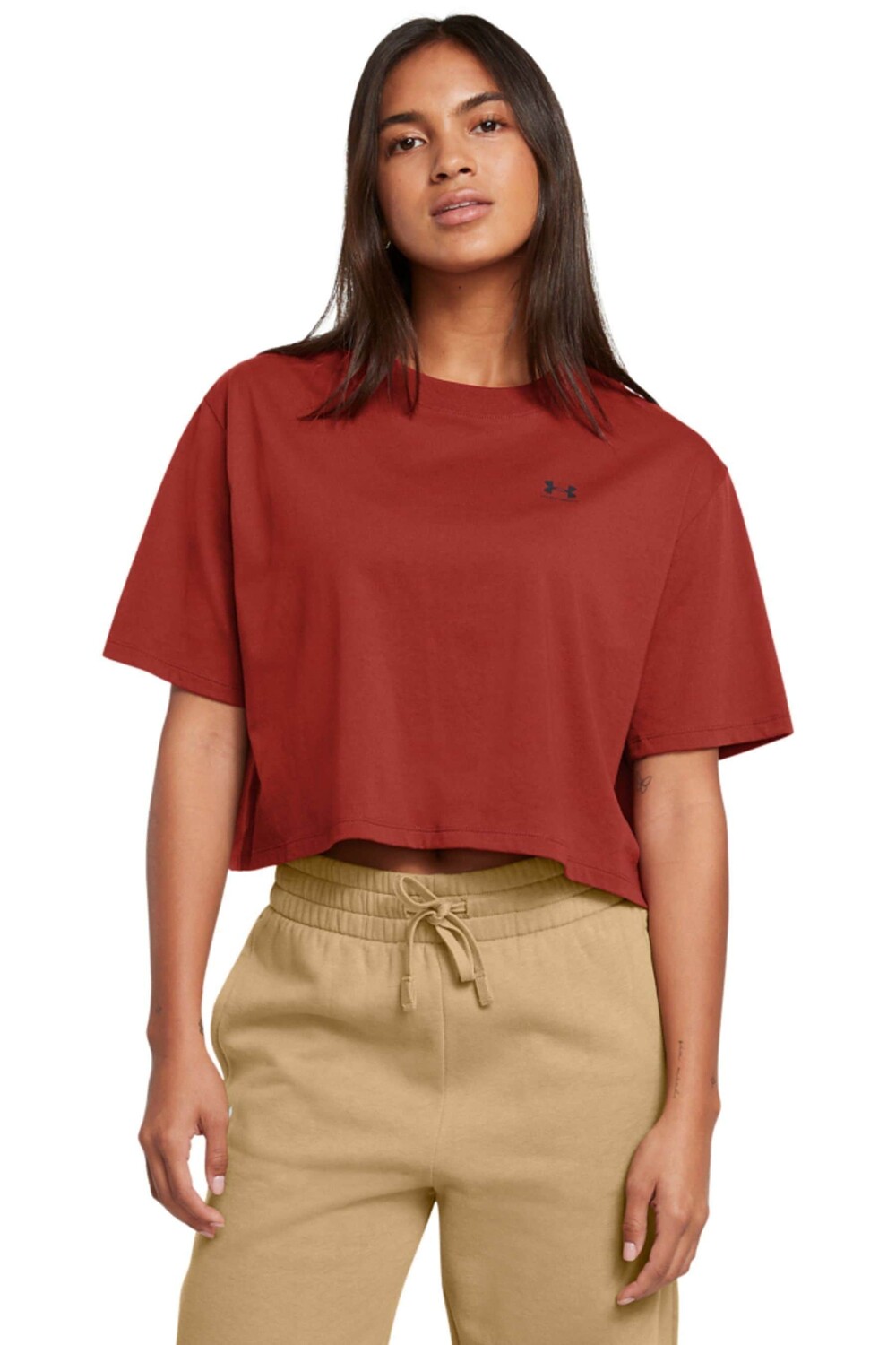 Укороченная футболка с логотипом Under Armour, оранжевый
Укороченная футболка с логотипом Under Armour, оранжевый