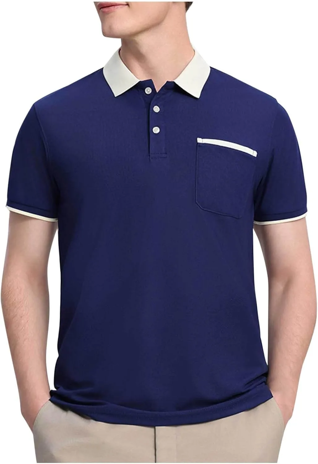 Мужская классическая рубашка хенли с коротким рукавом
Мужская классическая рубашка хенли с коротким рукавом