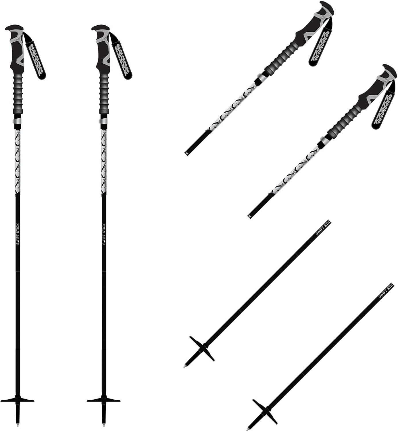 Регулируемые лыжные палки K2 Swift Stick, Black
Регулируемые лыжные палки K2 Swift Stick, Black