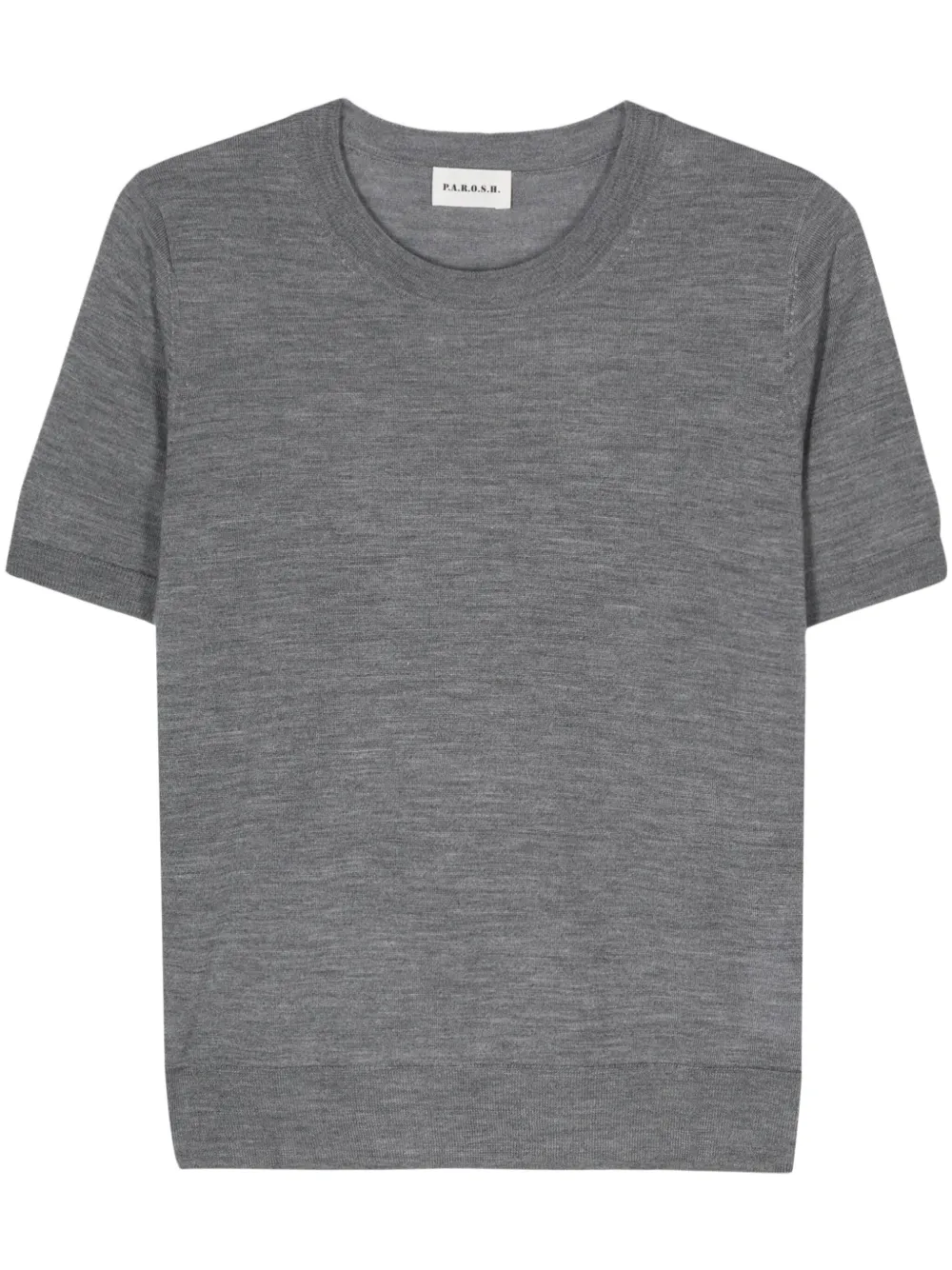 Топ тонкой вязки с короткими рукавами P.A.R.O.S.H., серый
Топ тонкой вязки с короткими рукавами P.A.R.O.S.H., серый