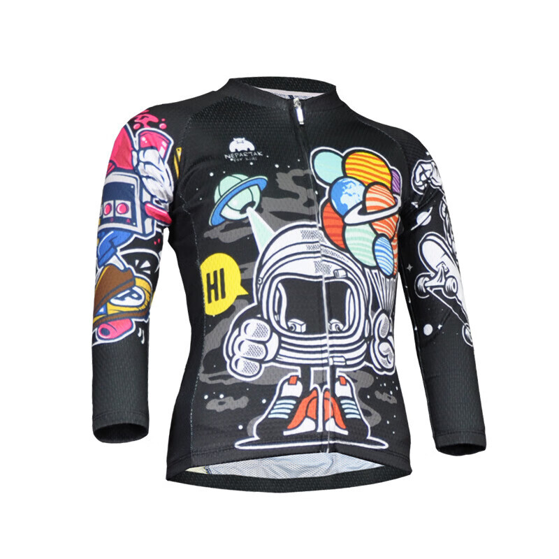 Детский костюм для велоспорта Mountainpeak Thin Earth Guardian с принтом весенне-летний L, мультиколор