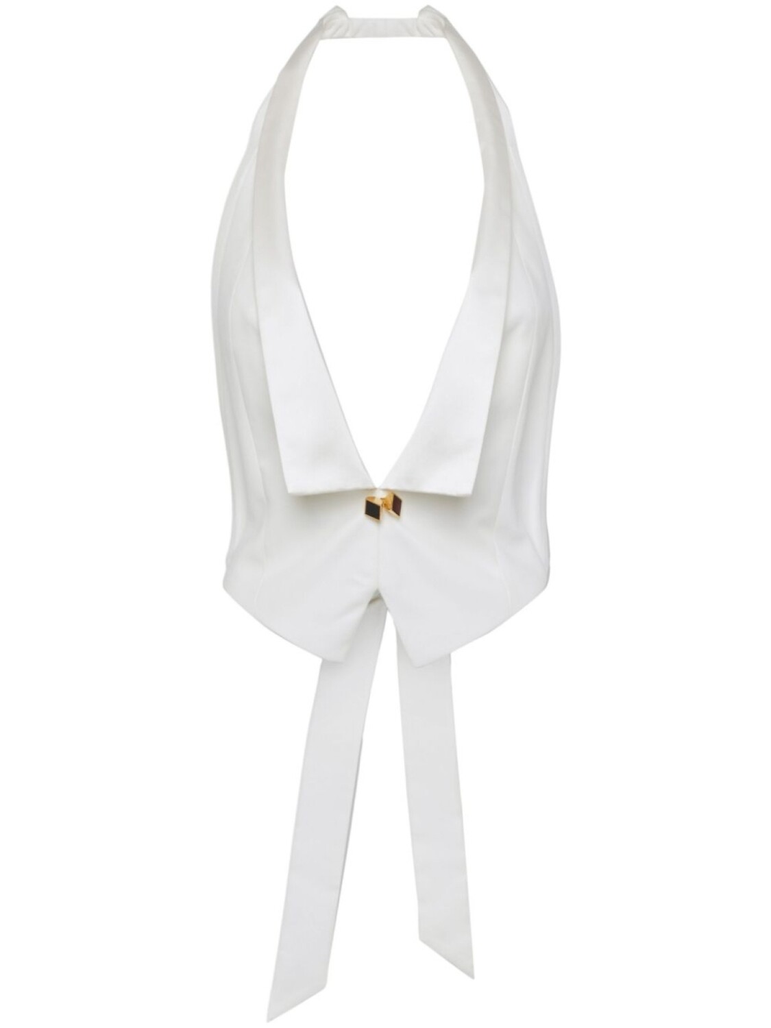 DSQUARED2 топ с вырезом халтер, белый 
DSQUARED2 топ с вырезом халтер, белый