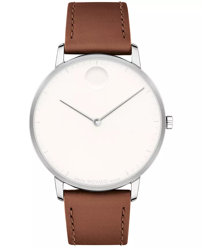 Унисекс часы Swiss Quartz с коричневым кожаным ремешком, 41 мм Movado
Унисекс часы Swiss Quartz с коричневым кожаным ремешком, 41 мм Movado