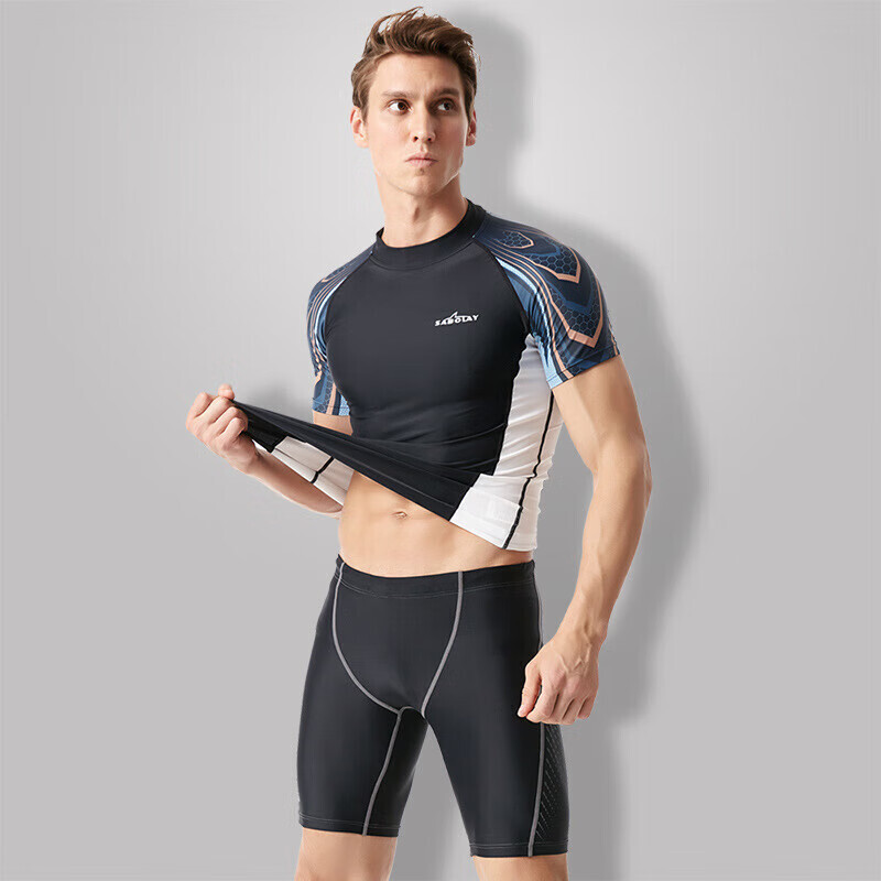 QINGHONG SABOLAY мужской купальник большого размера с короткими рукавами, разделенный гидрокостюм, черный топ + черный размер L-5XL
QINGHONG SABOLAY мужской купальник большого размера с короткими рукавами, разделенный гидрокостюм, черный топ + черный размер L-5XL