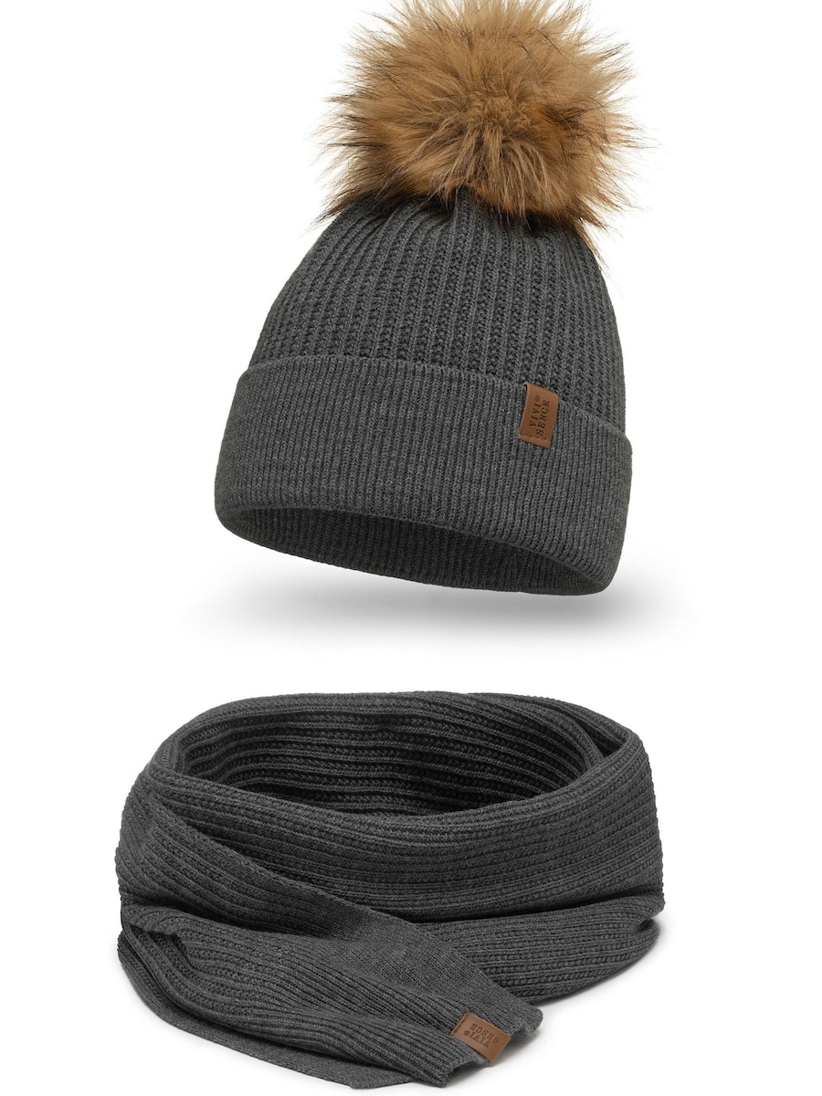 Шапка Vivisence 7042 Set, темно-серый
Шапка Vivisence 7042 Set, темно-серый