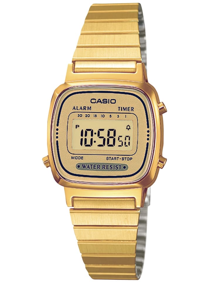 Цифровые женские часы, золотые Casio
Цифровые женские часы, золотые Casio