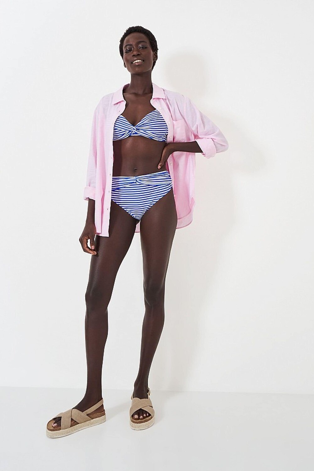 Плавки бикини стандартного размера из полиэстера с синей полоской Crew Clothing Company, синий
Плавки бикини стандартного размера из полиэстера с синей полоской Crew Clothing Company, синий