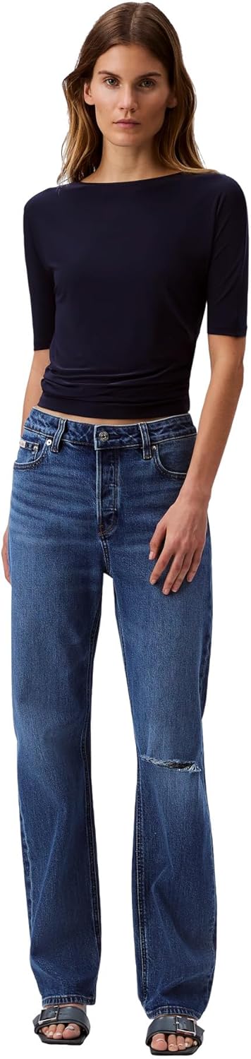 Женские прямые джинсы Calvin Klein 90-х годов, Runaway Blue De
Женские прямые джинсы Calvin Klein 90-х годов, Runaway Blue De