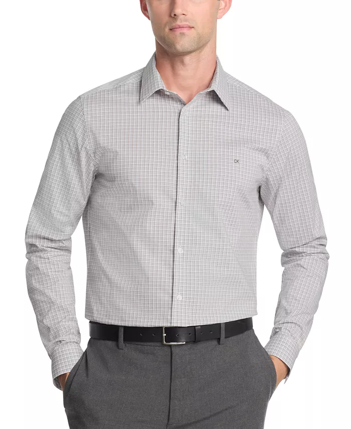 Мужская приталенная рубашка с эластичным воротником Calvin Klein, коричневый/бежевый
Мужская приталенная рубашка с эластичным воротником Calvin Klein, коричневый/бежевый