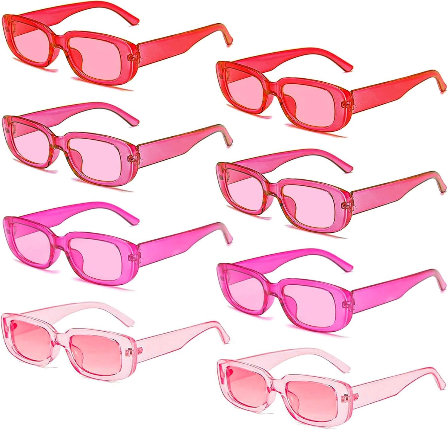 Набор из 8 ретро-солнцезащитных очков Matcheck прямоугольной формы для женщин, в стиле ретро 90-х, квадратные очки, винтажные розовые очки в стиле Y2K, эстетичные аксессуары для женщин, Transparent Pink Ombre - Narrow Frame
Набор из 8 ретро-солнцезащитных очков Matcheck прямоугольной формы для женщин, в стиле ретро 90-х, квадратные очки, винтажные розовые очки в стиле Y2K, эстетичные аксессуары для женщин, Transparent Pink Ombre - Narrow Frame
