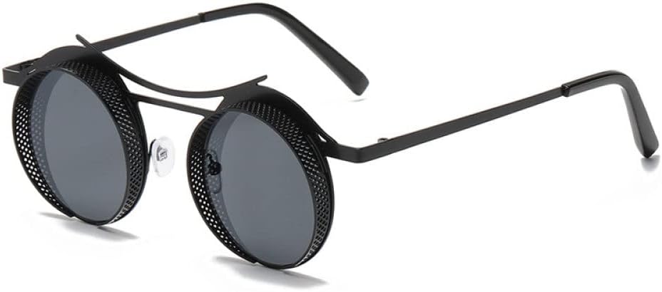 2027 - Круглые солнцезащитные очки в стиле стимпанк для женщин и мужчин, с металлической сеткой, оригинальные солнцезащитные очки, защитные очки UV400 для женщин MTZJH, One Color
2027 - Круглые солнцезащитные очки в стиле стимпанк для женщин и мужчин, с металлической сеткой, оригинальные солнцезащитные очки, защитные очки UV400 для женщин MTZJH, One Color
