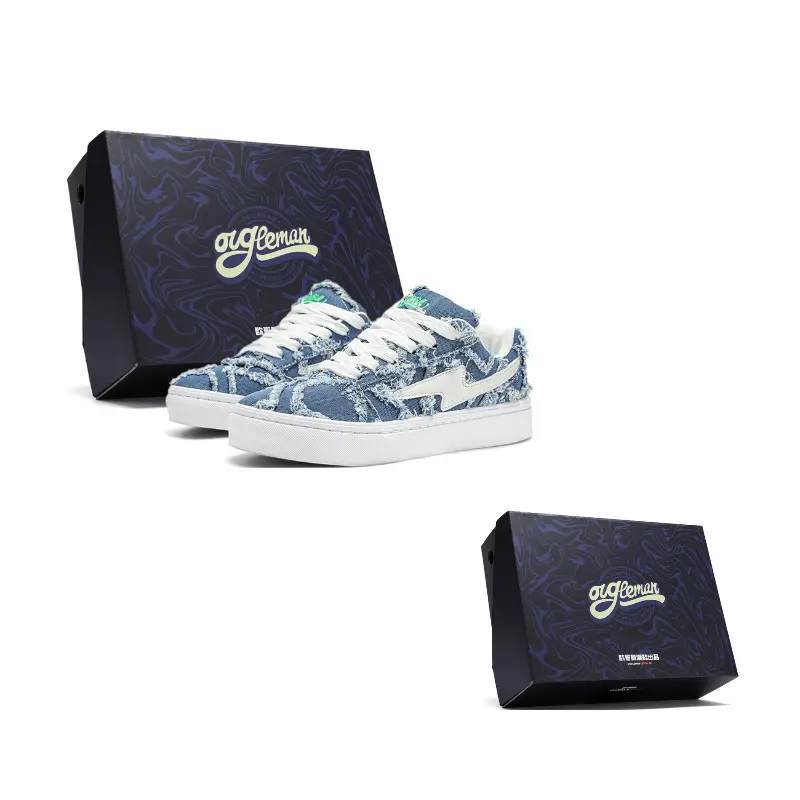 OUGLEMEN Стойкие к скольжению и истиранию сбалансированные низкие скейтерские кроссовки унисекс синие, цвет Blue
OUGLEMEN Стойкие к скольжению и истиранию сбалансированные низкие скейтерские кроссовки унисекс синие, цвет Blue