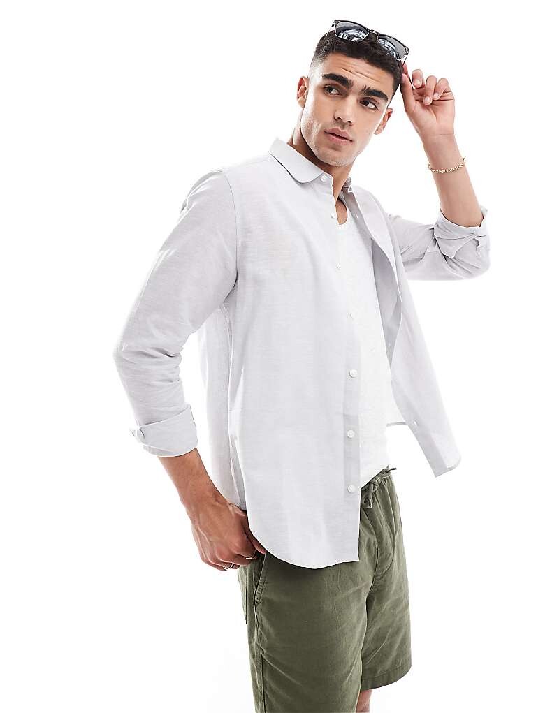 ASOS DESIGN – Элегантная льняная рубашка голубого цвета обычного кроя с закругленным воротником
ASOS DESIGN – Элегантная льняная рубашка голубого цвета обычного кроя с закругленным воротником