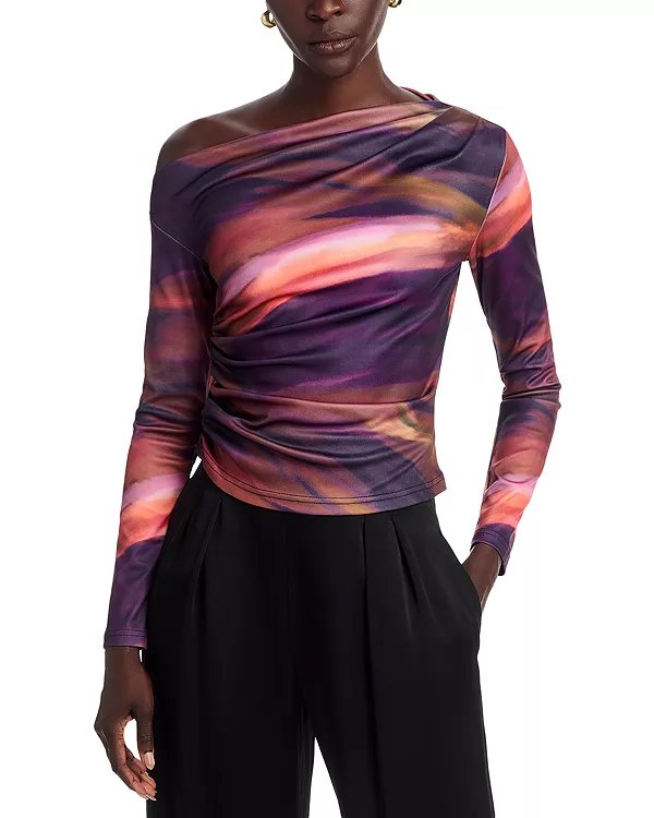 Топ из драпированного трикотажа Area Stars, фиолетовый
Топ из драпированного трикотажа Area Stars, фиолетовый