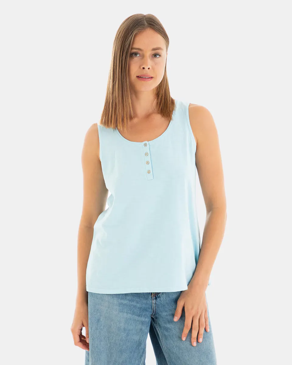 Женская футболка 100% хлопок без рукавов Massana, синий
Женская футболка 100% хлопок без рукавов Massana, синий