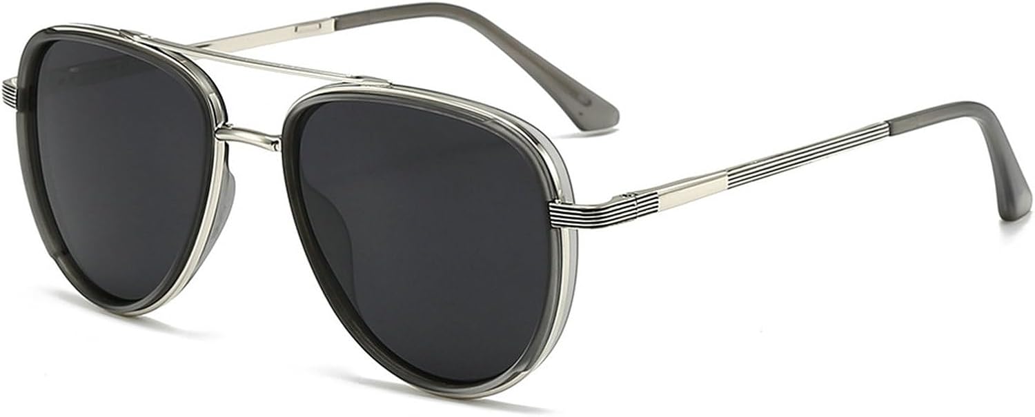 Поляризованные солнцезащитные очки-пилот для женщин в ретро-металлической оправе. Солнцезащитные очки-пилот для вождения, путешествий и активного отдыха на природе с защитой от УФ-излучения mincl, Clear Gray Black
Поляризованные солнцезащитные очки-пилот для женщин в ретро-металлической оправе. Солнцезащитные очки-пилот для вождения, путешествий и активного отдыха на природе с защитой от УФ-излучения mincl, Clear Gray Black