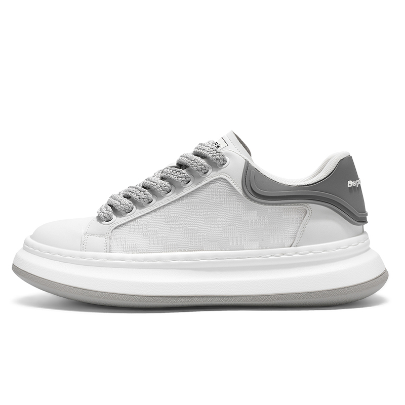 Износостойкие низкие повседневные туфли для мужчин Budding Bear, White Gray
Износостойкие низкие повседневные туфли для мужчин Budding Bear, White Gray