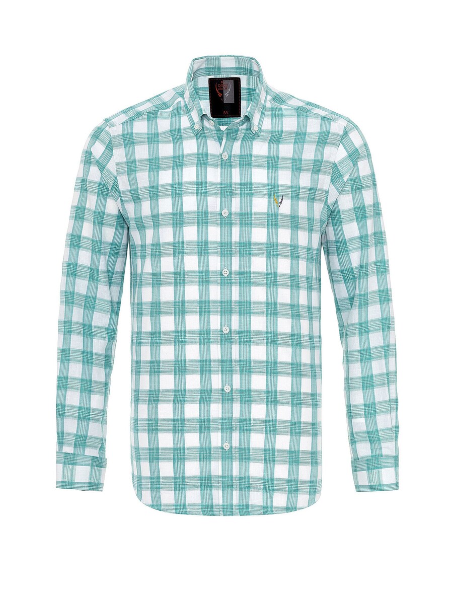 Удобная рубашка на пуговицах By Diess Collection, цвет Green/White
Удобная рубашка на пуговицах By Diess Collection, цвет Green/White