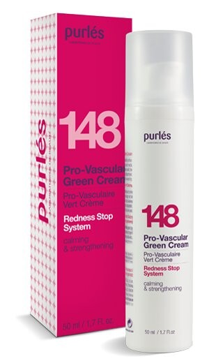 Зеленый крем для сосудистой кожи, 50 мл Purles, Redness Stop System 148
Зеленый крем для сосудистой кожи, 50 мл Purles, Redness Stop System 148