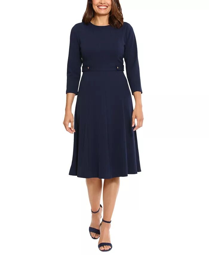 Женское платье с расклешенной талией и завышенной талией London Times, синий
Женское платье с расклешенной талией и завышенной талией London Times, синий