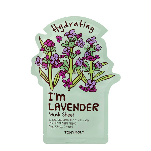 Увлажняющая тканевая маска для лица, 21 г Tony Moly I'M lavender 
Увлажняющая тканевая маска для лица, 21 г Tony Moly I'M lavender