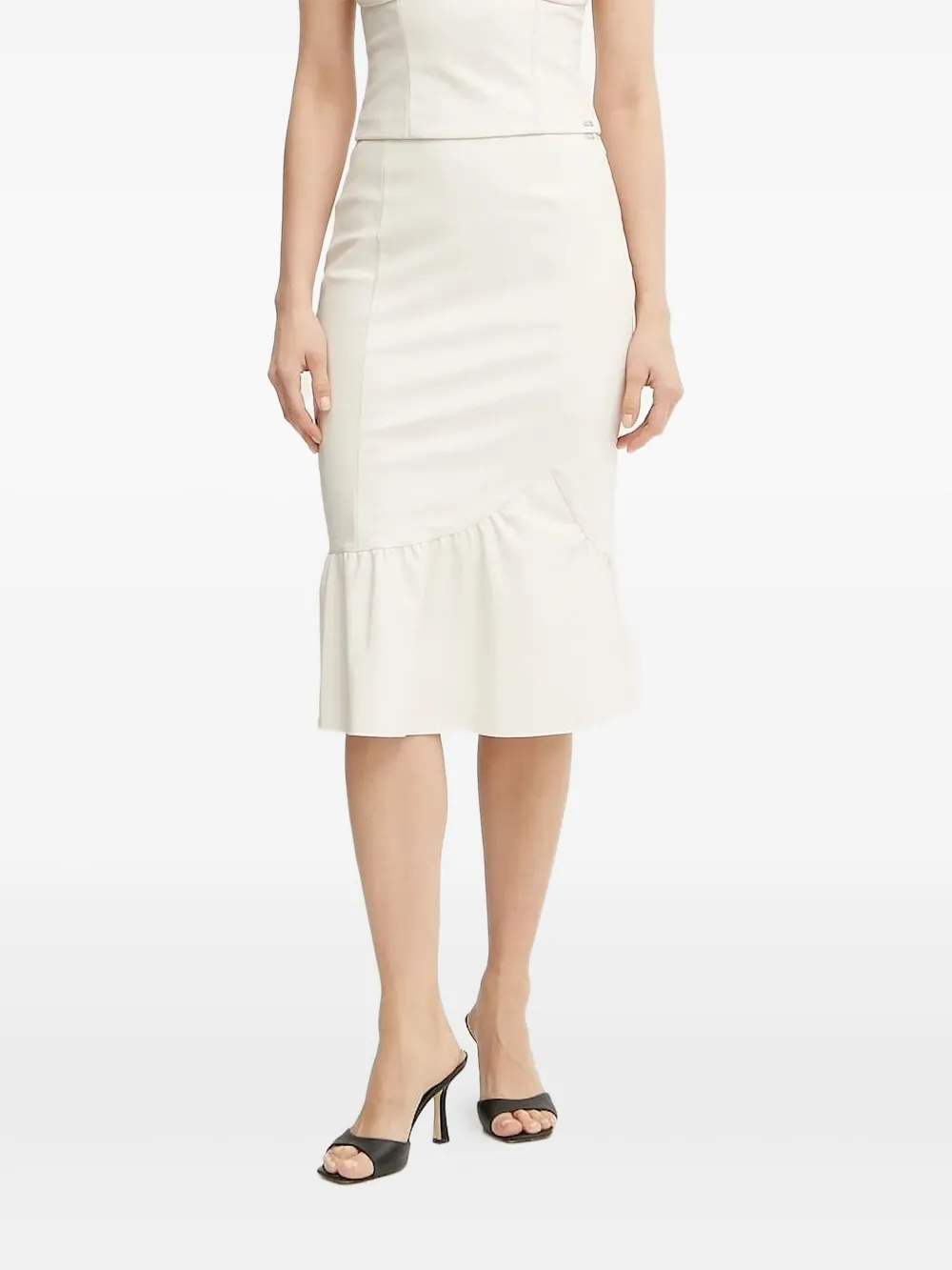 Юбка миди с оборками Armani Exchange, нейтральный
Юбка миди с оборками Armani Exchange, нейтральный